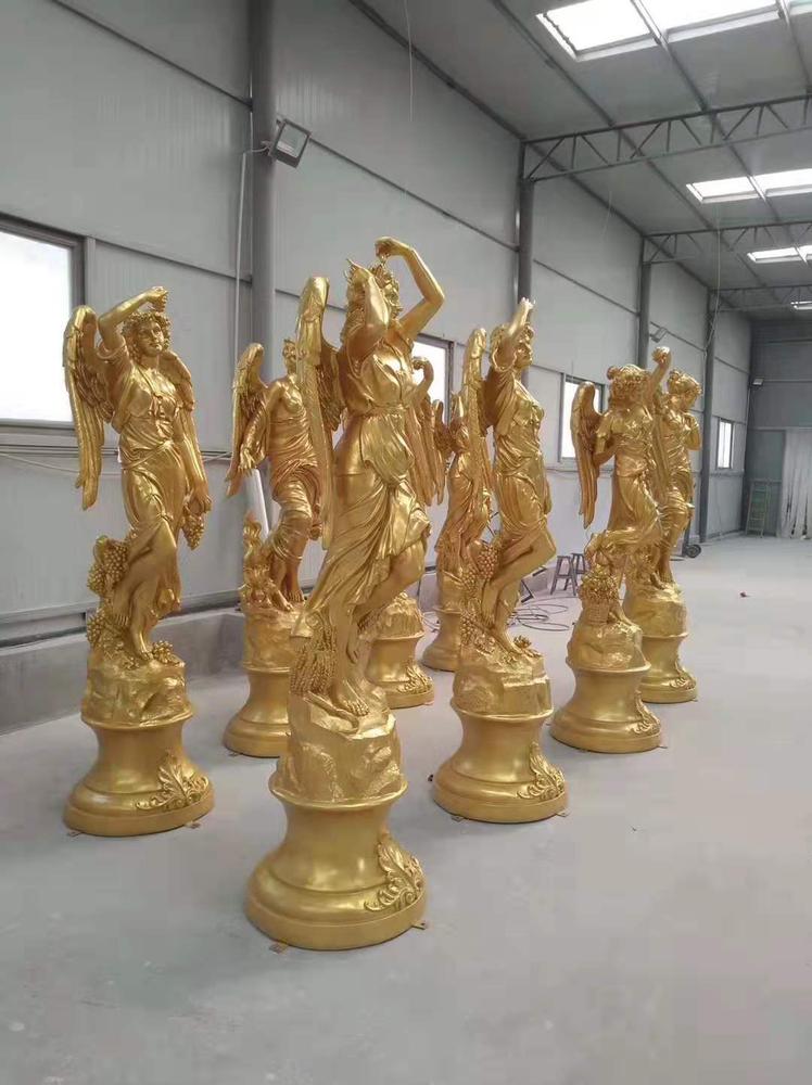 铸铜玻璃钢四季神雕塑
