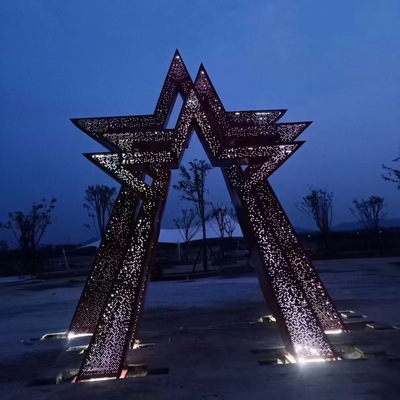 不锈钢材质星光大道标识牌雕塑